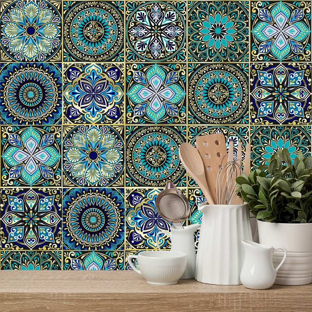 SerenityTiles: Zen-inspired Mandala Wall Decals